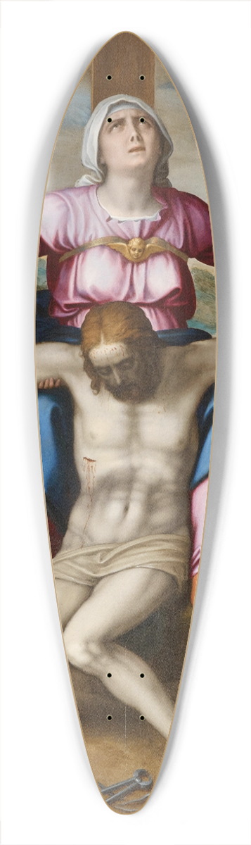 Marcello Venusti - The Piet with two Angels 39.3 inch art pintail longboard deck