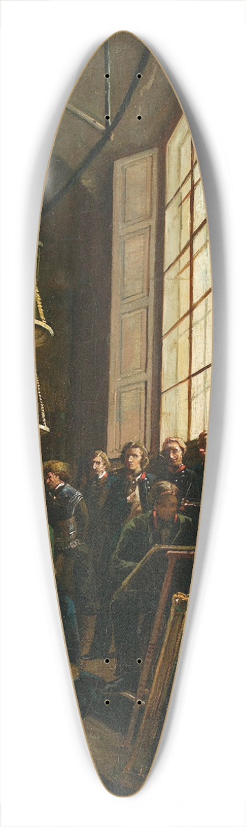 Marcin Zaleski - Interior of the School of Fine Arts in Warsaw 39.3 inch art pintail longboard deck
