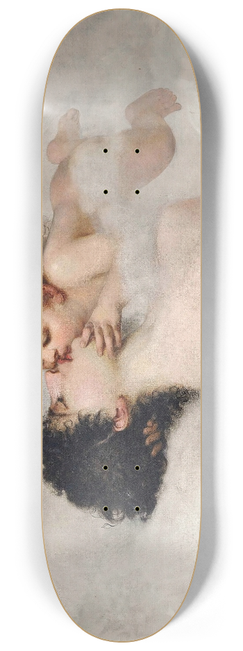 Circle of William Adolphe Bouguereau - An Allegory Of Love 8.25 inch art skate deck