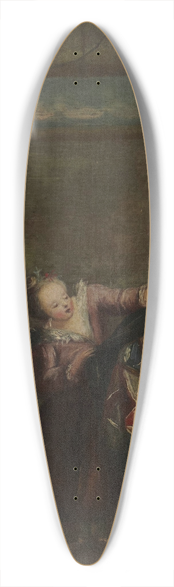 Marco Marcola - Harlequinade 39.3 inch art pintail longboard deck