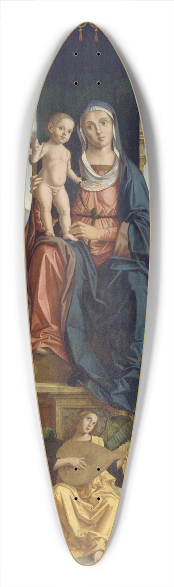 Marco Palmezzano - The Virgin and Child Enthroned, with Saints John the Baptist and Lucy 39.3 inch art pintail longboard deck