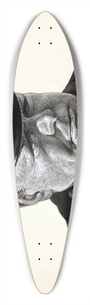 Marc Stone - Winston Churchill in Trinity House uniform 39.3 inch art pintail longboard deck
