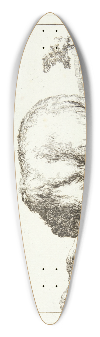 Marcus de Bye - Stende bjrn, vendt mod venstre 39.3 inch art pintail longboard deck