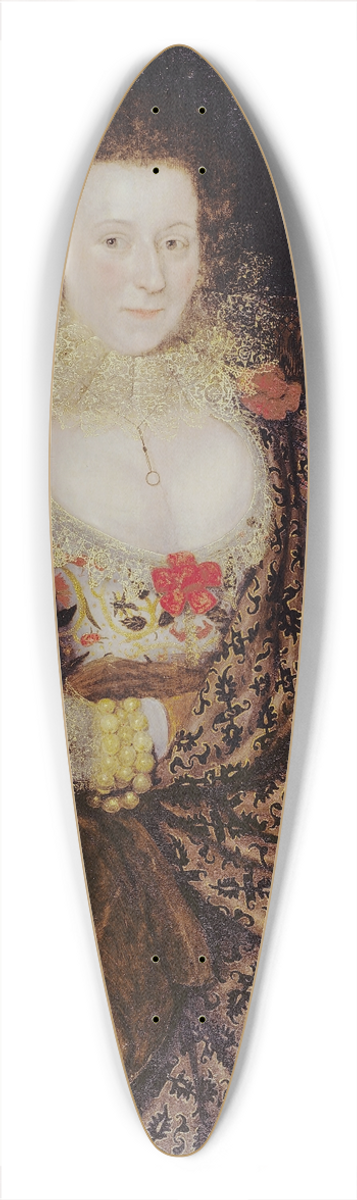 Marcus Gheeraerts the Younger - Portrait of a Lady 39.3 inch art pintail longboard deck