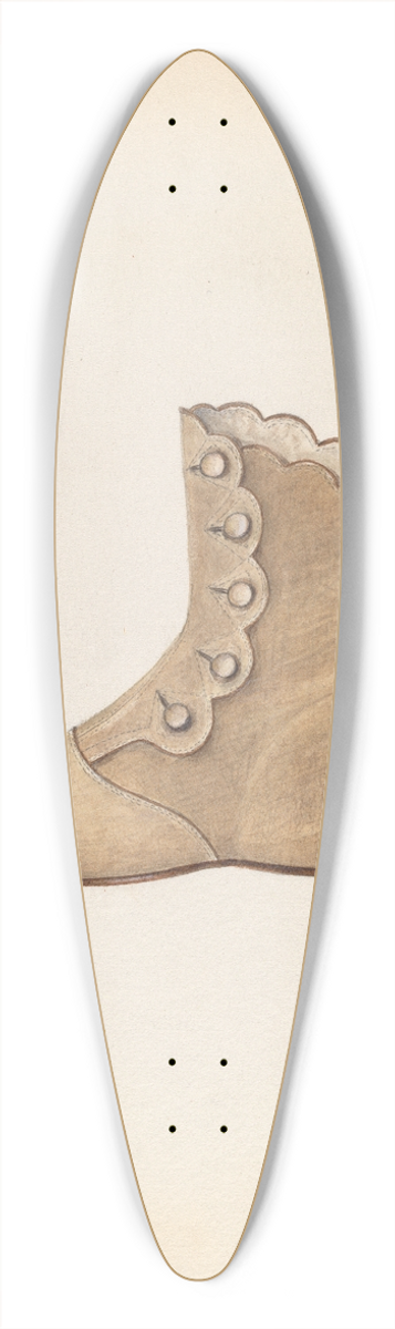 Margaret Concha - Baby Shoe 39.3 inch art pintail longboard deck