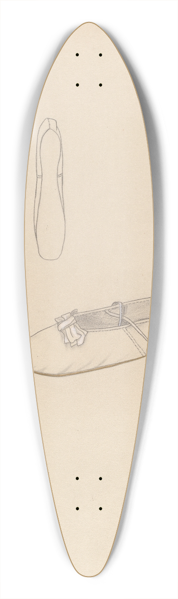 Margaret Concha - Slipper 39.3 inch art pintail longboard deck