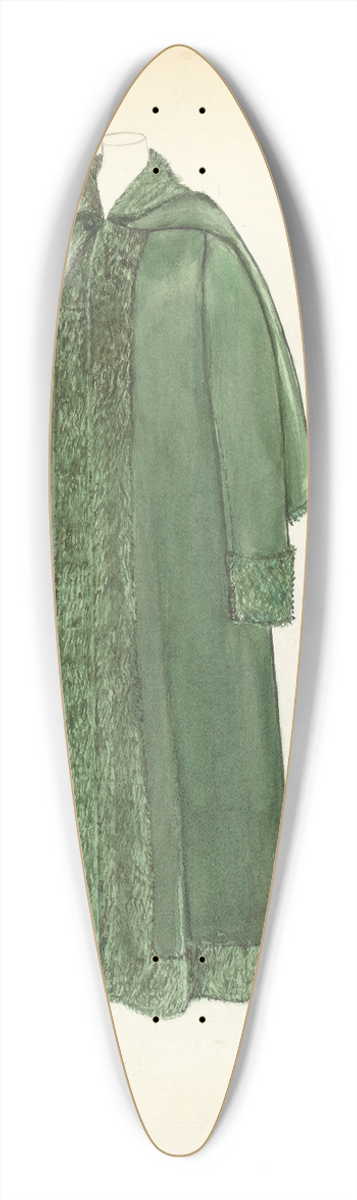 Margaret Concha - Womans Coat 39.3 inch art pintail longboard deck