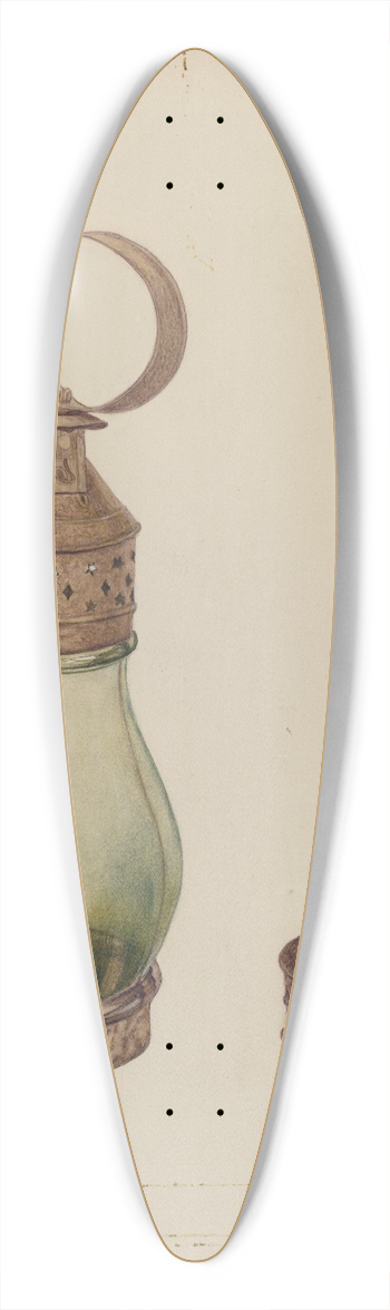 Margaret Golden - Lantern 39.3 inch art pintail longboard deck