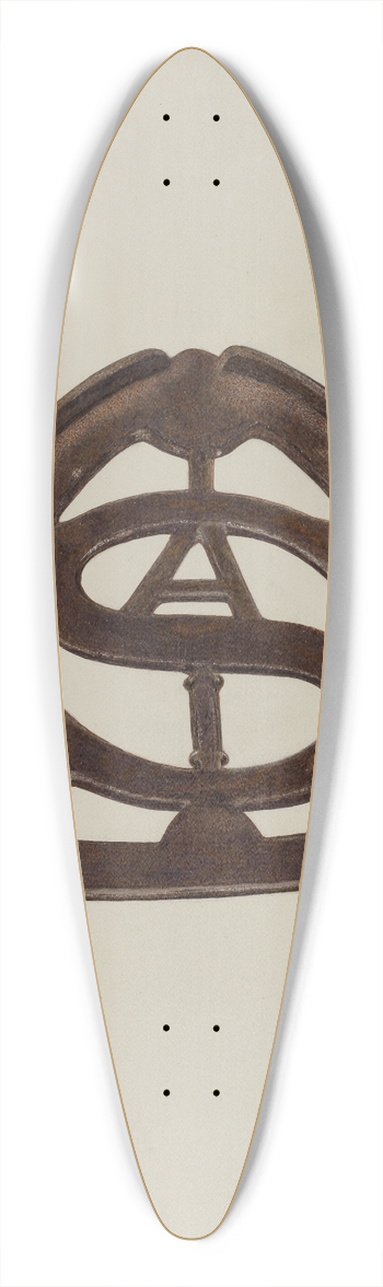 Margaret Golden - Trivet 39.3 inch art pintail longboard deck