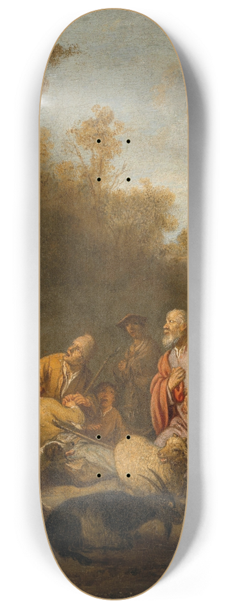 Claes Cornelisz. Moeyaert - God appearing to Abraham on his way to Sichem 8.25 inch art skate deck