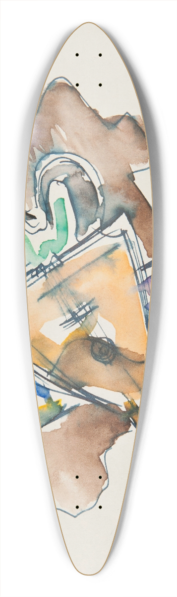 Marian Kopf - Baaajka 39.3 inch art pintail longboard deck