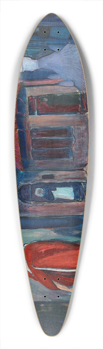 Marianne von Werefkin - Into the night 39.3 inch art pintail longboard deck