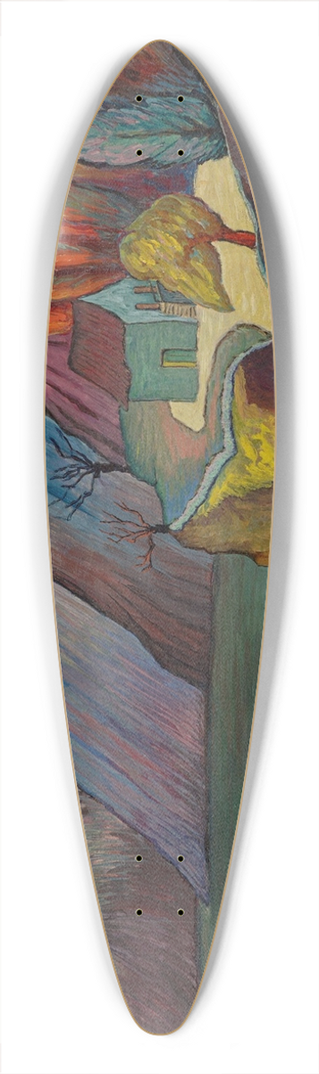 Marianne von Werefkin - Precipice 39.3 inch art pintail longboard deck