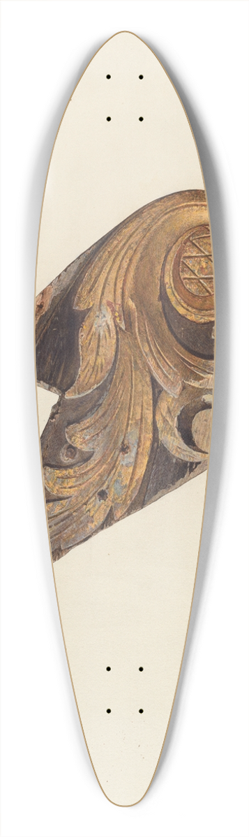 Marian Page - Billethead 39.3 inch art pintail longboard deck