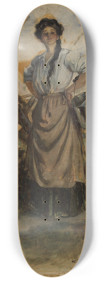 Clarence F. Underwood - Milk Maid 8.25 inch art skate deck