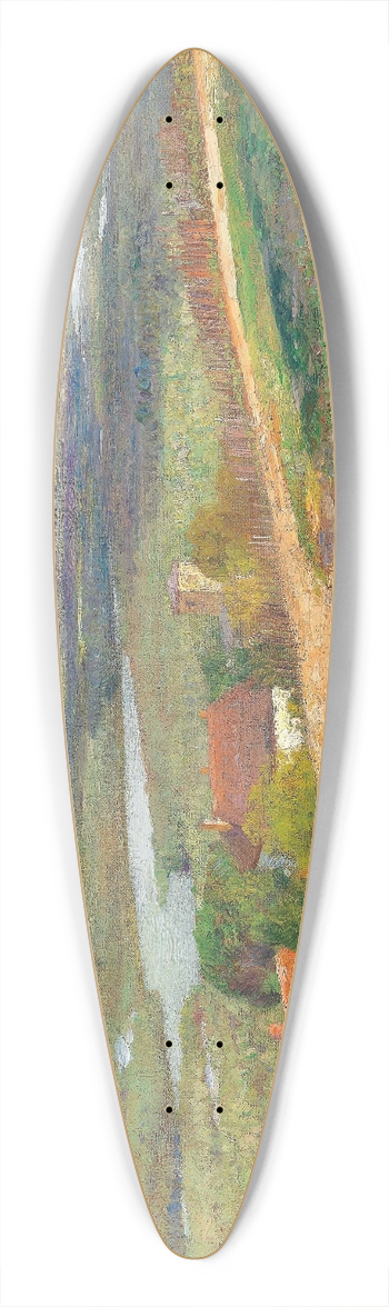 Marie Egner - Blick gegen den Bisamberg 39.3 inch art pintail longboard deck