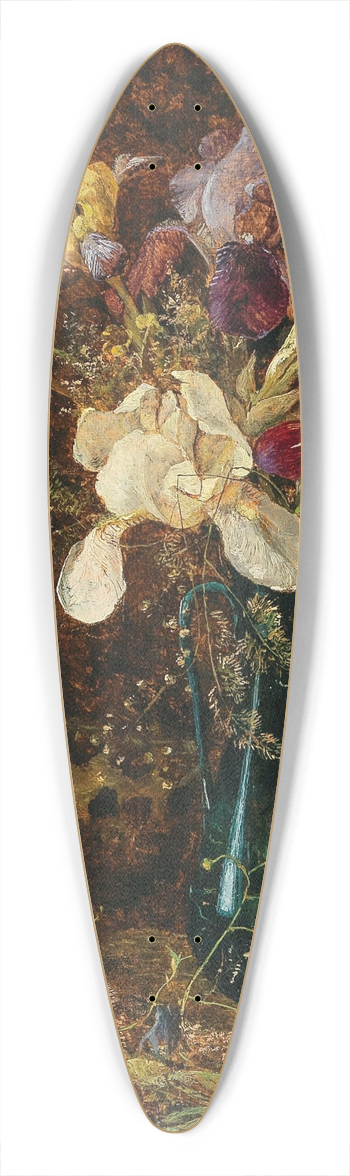 Marie Egner - Iris 39.3 inch art pintail longboard deck