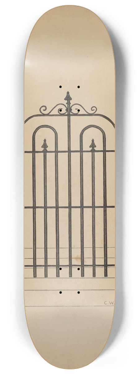 Clarence W. Dawson - Iron Gate 8.25 inch art skate deck