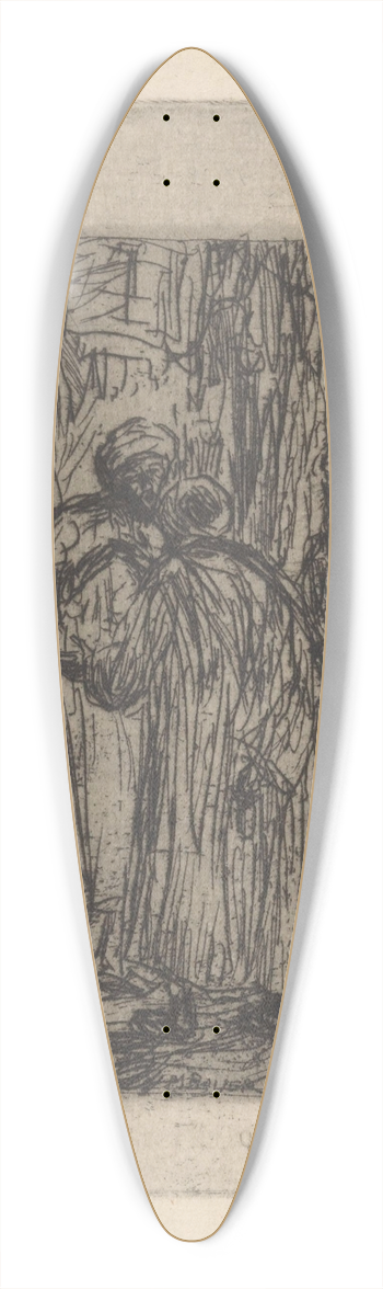 Marius Bauer - Ottomaanse kooplieden 39.3 inch art pintail longboard deck
