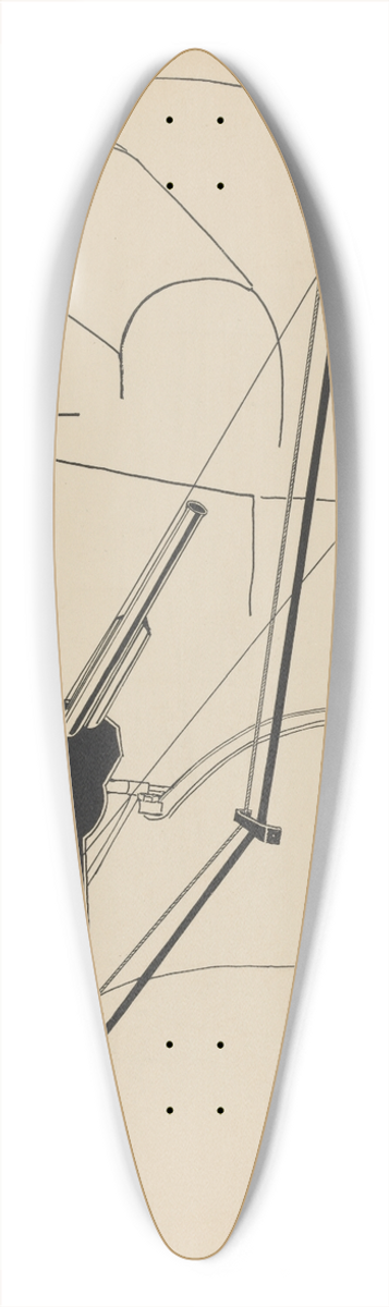 Marius de Zayas - Voil elle 39.3 inch art pintail longboard deck