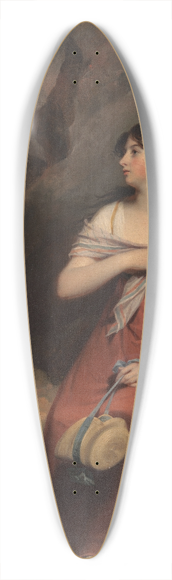 Martin Archer Shee - A Woman in a Landscape 39.3 inch art pintail longboard deck