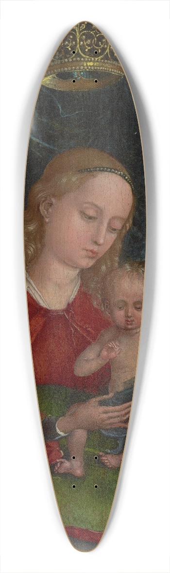 Martin Schongauer - Madonna and Child in a Window 39.3 inch art pintail longboard deck