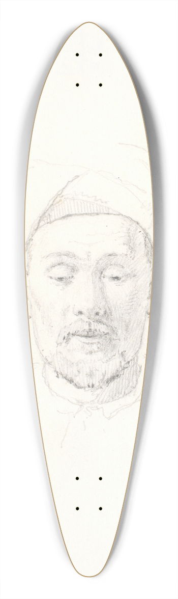 Martinus Rrbye - Skgget mandsportrt, set en face, med turban 39.3 inch art pintail longboard deck