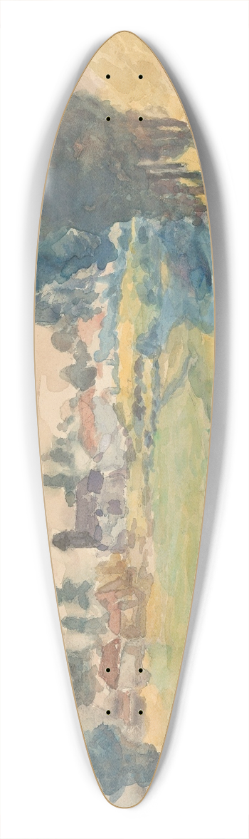Martinus van Andringa - Heuvellandschap 39.3 inch art pintail longboard deck