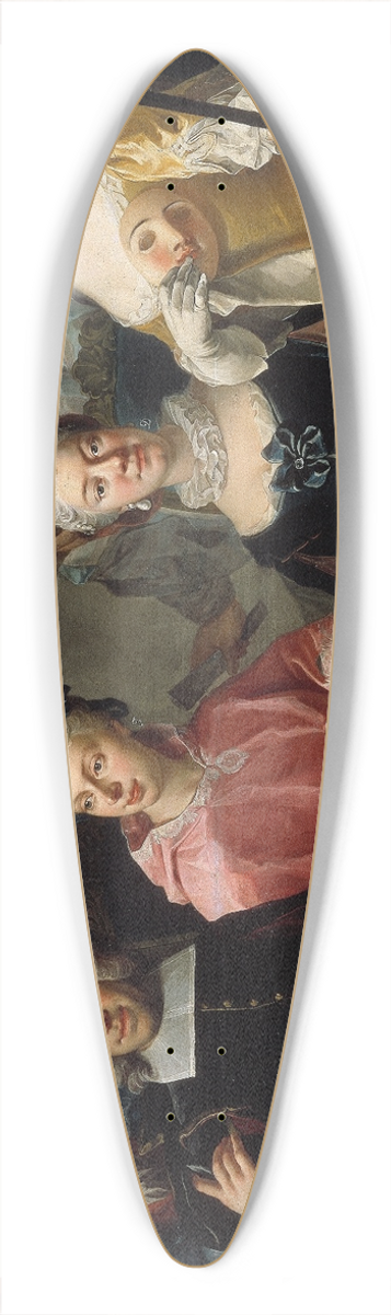 Martin van Meytens - Family Group 39.3 inch art pintail longboard deck
