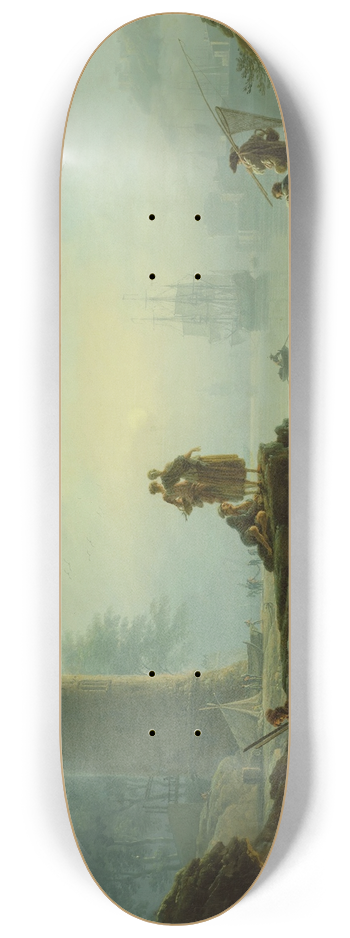 Claude-Joseph Vernet - Morning 8.25 inch art skate deck