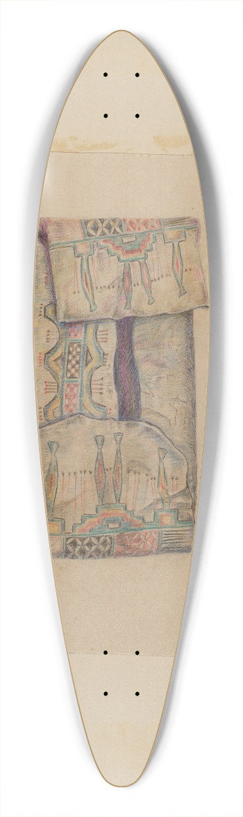 Mary Berner - Bag 39.3 inch art pintail longboard deck