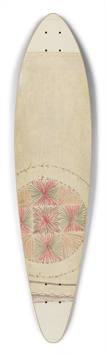 Mary Berner - Blanket 39.3 inch art pintail longboard deck