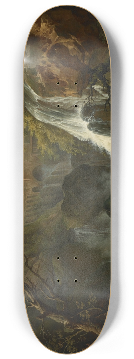 Claude-Joseph Vernet - The Cascade at Tivoli 8.25 inch art skate deck