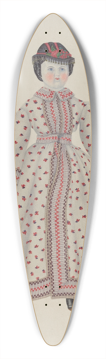 Mary D. Porter - Doll with China Head 39.3 inch art pintail longboard deck