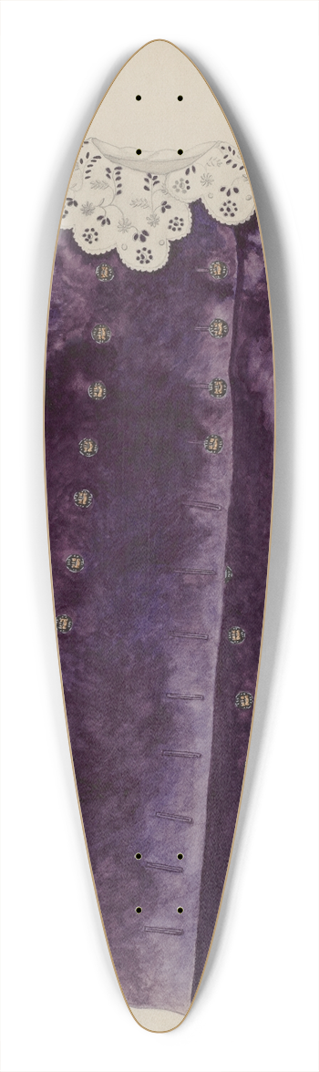 Mary E. Humes - Childs Coat 39.3 inch art pintail longboard deck