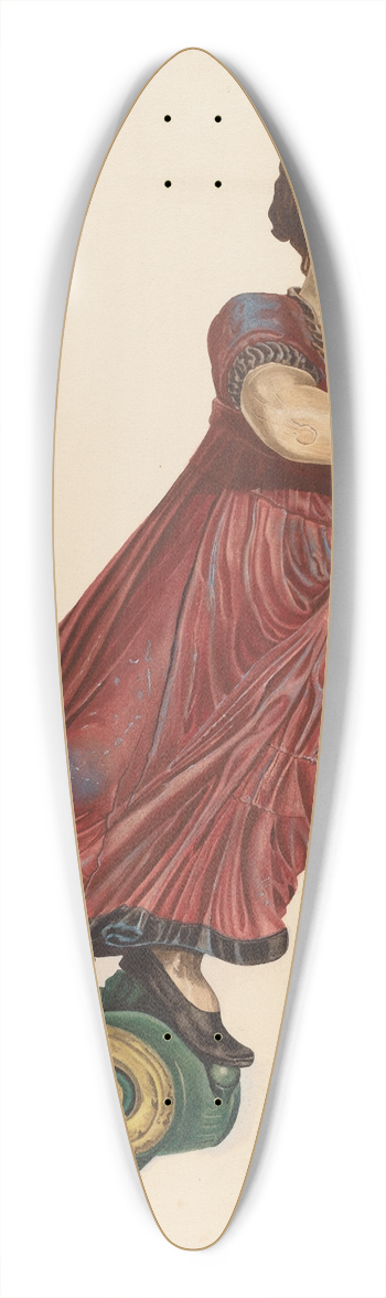 Mary E. Humes - Figurehead 39.3 inch art pintail longboard deck