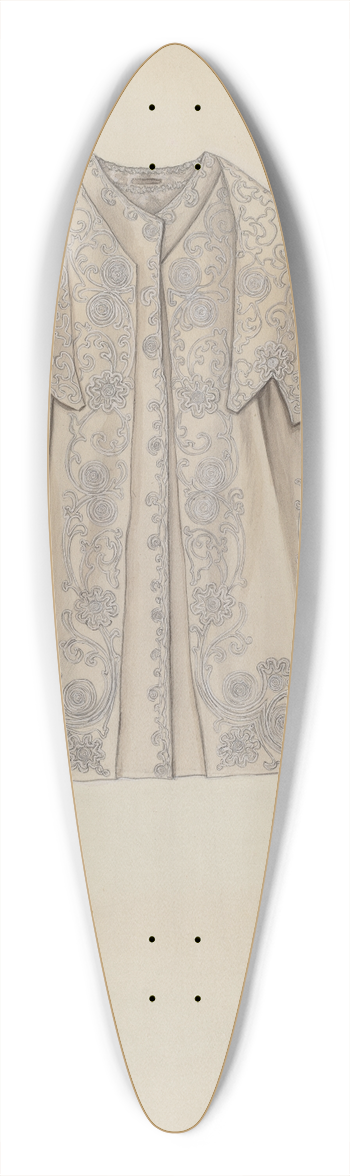Mary E. Humes - Opera Cloak 39.3 inch art pintail longboard deck