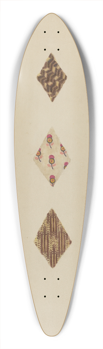 Mary Fitzgerald - Quilt Patches 39.3 inch art pintail longboard deck