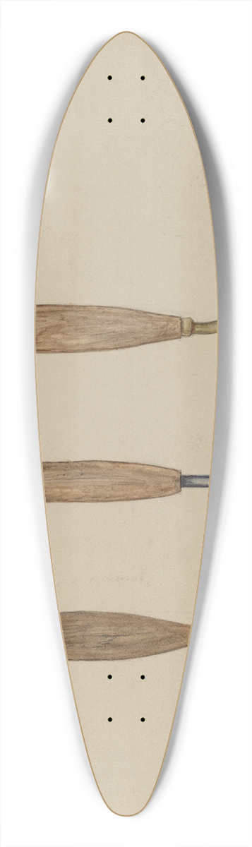 Mary Fitzgerald - Rug Hooks 39.3 inch art pintail longboard deck