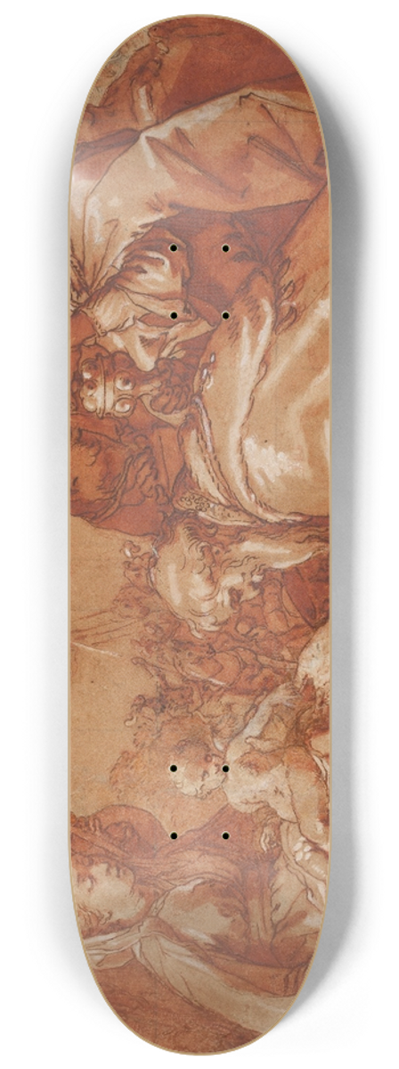 Abraham Bloemaert - The adoration of the Magi 8.25 inch art skate deck