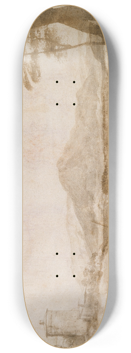 Claude Lorrain - Landscape 8.25 inch art skate deck