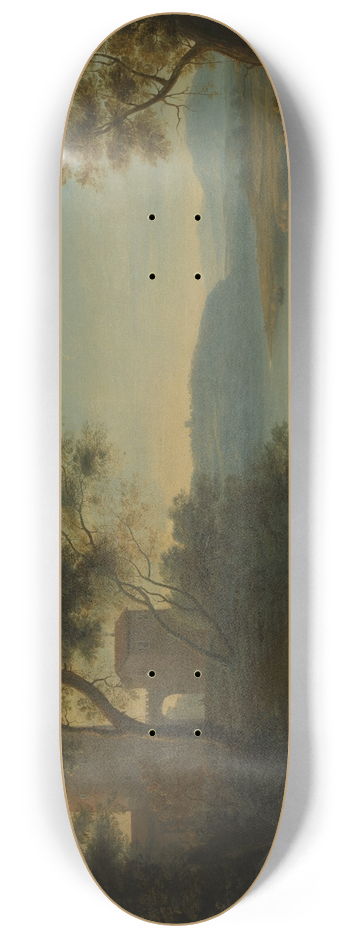 Claude Lorrain - Pastoral Landscape; The Roman Campagna 8.25 inch art skate deck