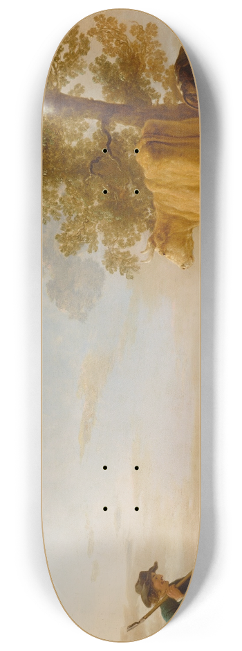 Aelbert Cuyp - Landscape with cattle 8.25 inch art skate deck