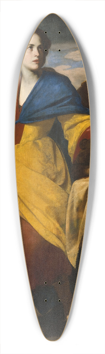 Massimo Stanzione - Judith with the Head of Holofernes 39.3 inch art pintail longboard deck
