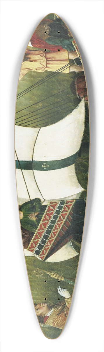 Master From Friedrich Herlin's Circle - Scene from the Legend of a Bishop Saint 39.3 inch art pintail longboard deck