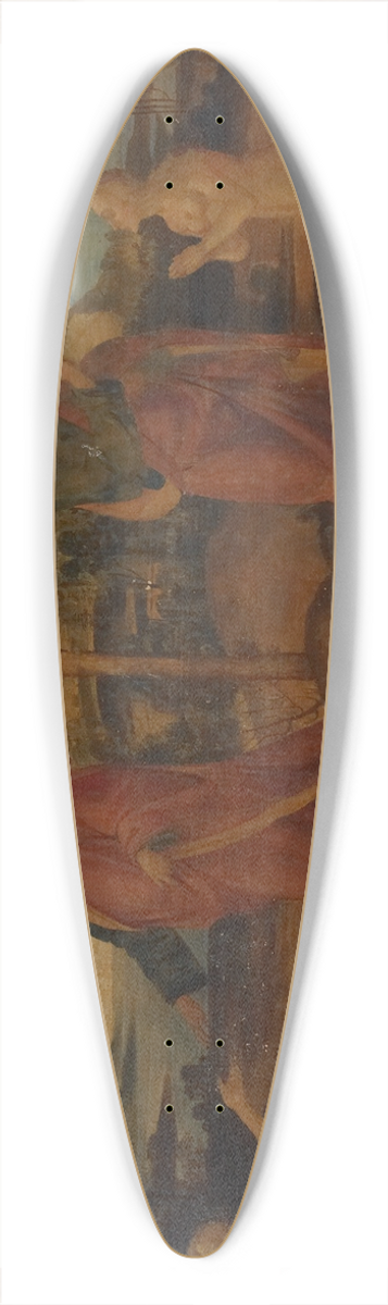 Master of Apollo and Daphne - The Creation of Adam andEve 39.3 inch art pintail longboard deck