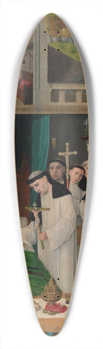 Master of Saint Augustine - Scenes from the Life of Saint Augustine 39.3 inch art pintail longboard deck