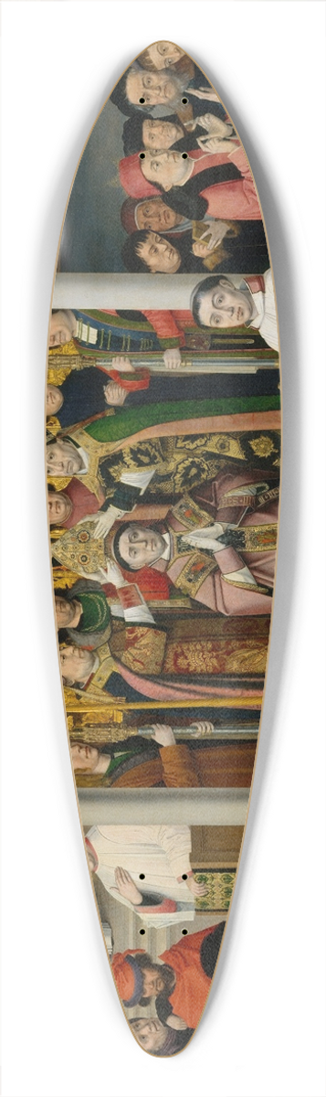 Master of Saint Augustine - Scenes from the Life of Saint Augustine of Hippo 39.3 inch art pintail longboard deck