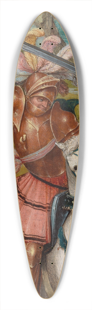 Master of the Antwerp Adoration - Saint George 39.3 inch art pintail longboard deck