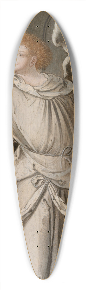 Master of the Antwerp Adoration - The Annunciation 39.3 inch art pintail longboard deck